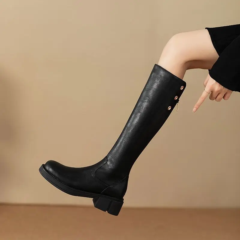 Autumn Winter Middle Heel Ladi - Waterproof Winter Boot reseña y precio