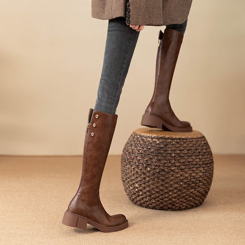 Autumn Winter Middle Heel Ladi - Waterproof Winter Boot reseña y precio