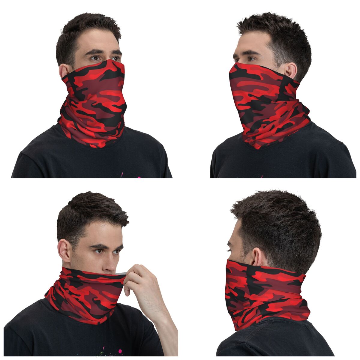 Militaryy Red Camouflage Banda - Neck Gaiter Fleece reseña y precio